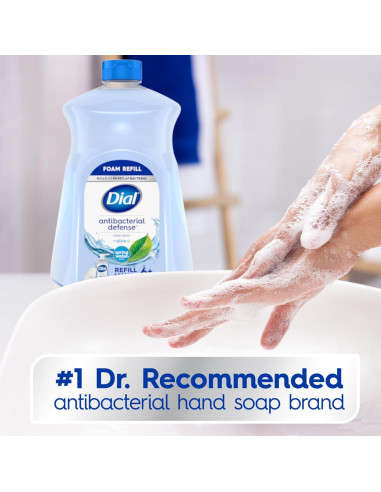 Jabón de Manos Espumoso Antibacteriano Dial 1.47 kg Agua de Primavera