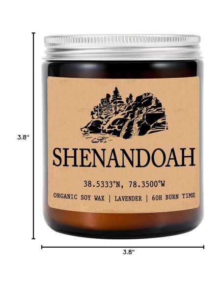 Vela Aromática de Soja Orgánica 8oz - Parque Nacional Shenandoah Vela Aromática de Soja Orgánica 8oz - Parque Nacional Shenandoah