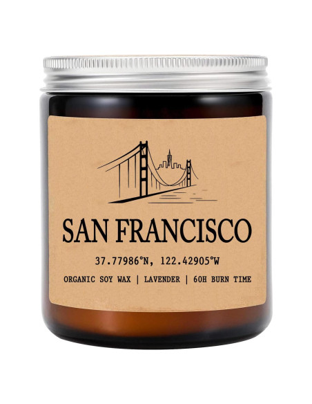 Vela Aromática de Soja San Francisco 226g - 50 horas de quemado Vela Aromática de Soja San Francisco 226g - 50 horas de quemado