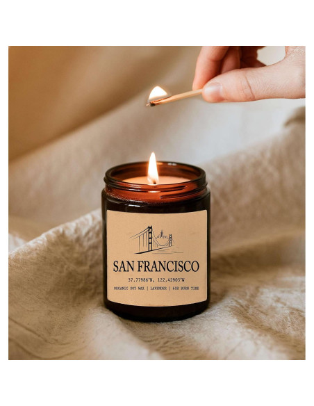 Vela Aromática de Soja San Francisco 226g - 50 horas de quemado Vela Aromática de Soja San Francisco 226g - 50 horas de quemado