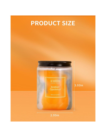 Vela Aromática HZ-WONMIO Fresia y Pera 270g - 80 Horas Vela Aromática HZ-WONMIO Fresia y Pera 270g - 80 Horas