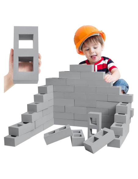 Bloques de Construcción de Espuma Zhanmai 50 Piezas 20.32x10.16cm Bloques de Construcción de Espuma Zhanmai 50 Piezas 20.32x10.16cm