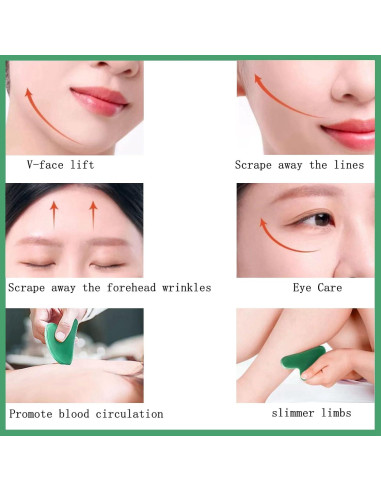Herramienta de Masaje Gua Sha YAMHOHO de Cuarzo Rosa 40g