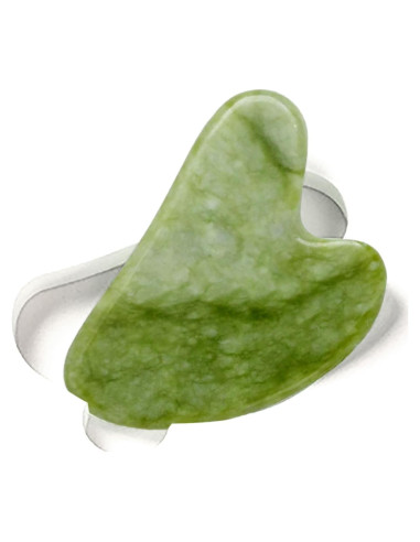 Herramienta de Gua Sha RoselynBoutique Jade Verde 11.7x7.6cm