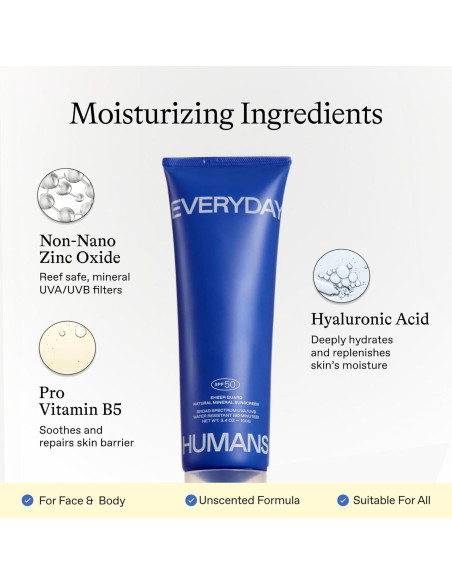 Protector Solar Mineral Everyday Humans SPF 50 100 ml Protector Solar Mineral Everyday Humans SPF 50 100 ml