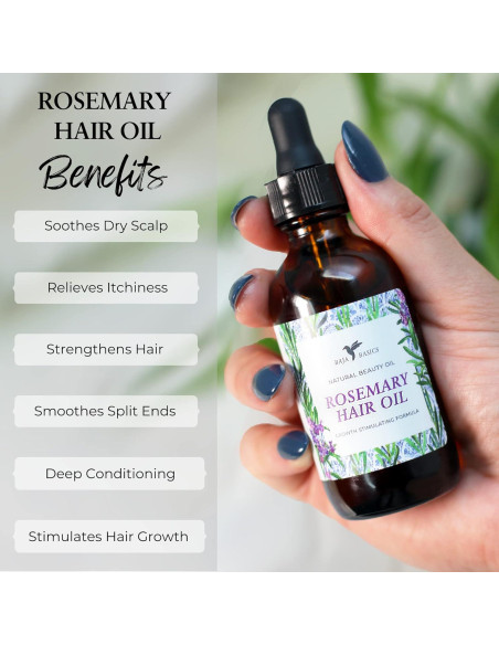 Aceite de Romero Orgánico 59 ml - Crecimiento y Hidratación Cabello Aceite de Romero Orgánico 59 ml - Crecimiento y Hidratación Cabello