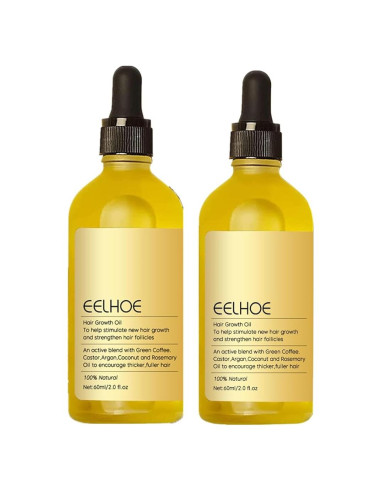 Aceite Vegano Natural Carvenchi 2PC 118ml Crecimiento Cabello Romero