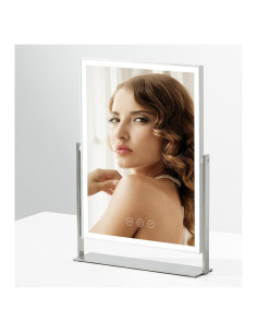 Espejo de Maquillaje Iluminado NEZZOE 14" Rectangular USB C