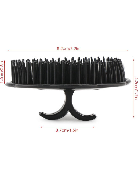 Cepillo de Masaje para Cuero Cabelludo Segbeauty 2 Pcs - Negro Cepillo de Masaje para Cuero Cabelludo Segbeauty 2 Pcs - Negro