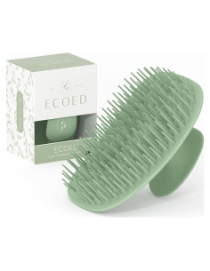 Cepillo de Champú Exfoliador Ecoed Verde para Cuero Cabelludo