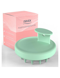 Masajeador de Cuero Cabelludo NAYEK Verde - Exfoliador Silicona