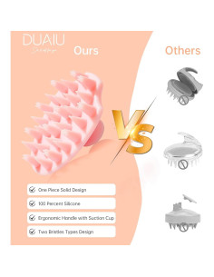 Cepillo Masajeador de Cuero Cabelludo DUAIU con Peine Gua Sha 2