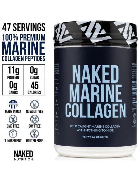 Colágeno Marino NAKED Pétidos en Polvo 0.57kg - Sin Sabor Colágeno Marino NAKED Pétidos en Polvo 0.57kg - Sin Sabor