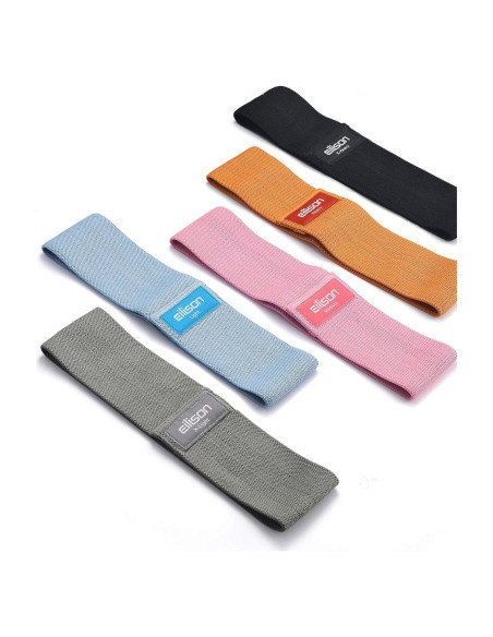 Bandas de Resistencia EILISON Glamfit - Set de 5 Niveles para Glúteos Bandas de Resistencia EILISON Glamfit - Set de 5 Niveles para Glúteos