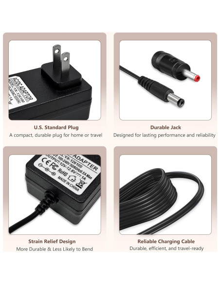 Cargador 12V-12.6V 1A GnoTis para Pistolas de Masaje Cargador 12V-12.6V 1A GnoTis para Pistolas de Masaje