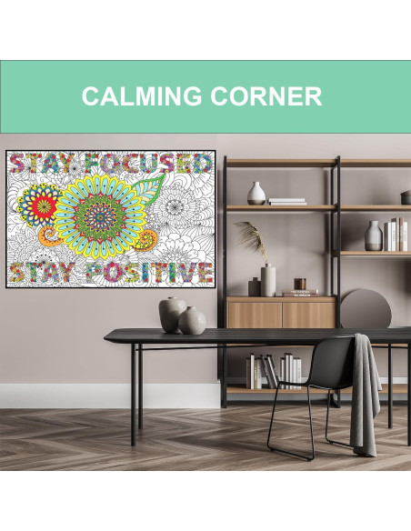 Póster de Colorear Jumbo Motivacional ALNETI 98x68 cm