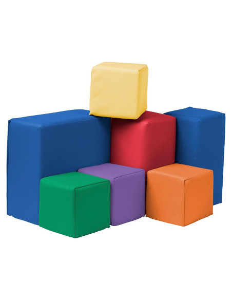 Bloques de Espuma SoftZone ECR4Kids - 7 Piezas para Niños Bloques de Espuma SoftZone ECR4Kids - 7 Piezas para Niños