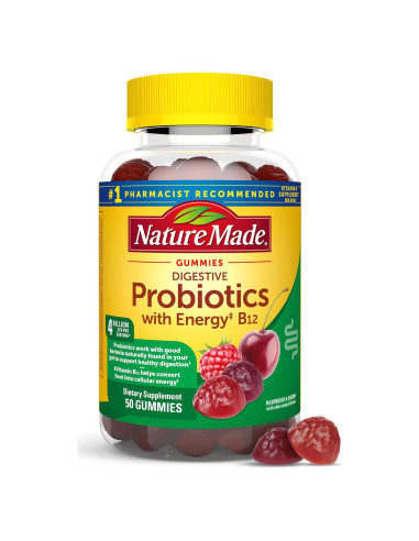 Gomas Probioticas Digestivas Nature Made con B12 - 50 Unidades