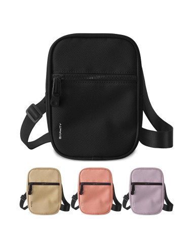 Bolsa Cruzada Bandolera BAPHITY para Mujeres Negra 1.75L