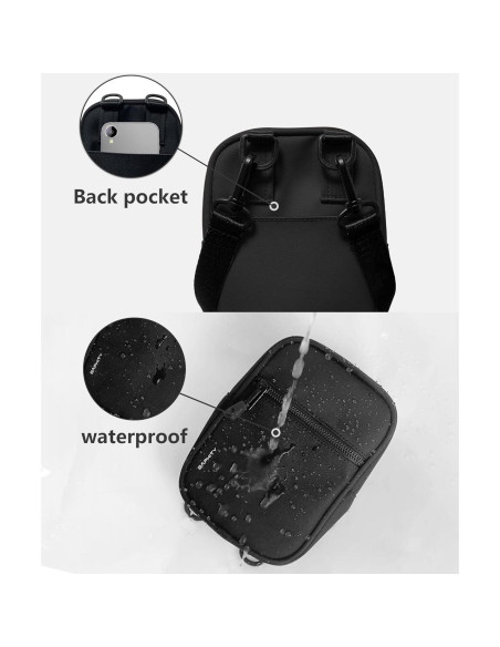 Bolsa Cruzada Bandolera BAPHITY para Mujeres Negra 1.75L Bolsa Cruzada Bandolera BAPHITY para Mujeres Negra 1.75L