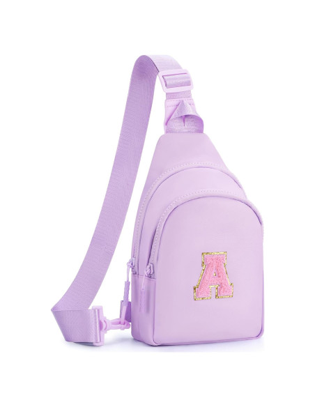 Mochila Bandolera Personalizada Fystdtote Lavanda 27x20.8cm Mochila Bandolera Personalizada Fystdtote Lavanda 27x20.8cm