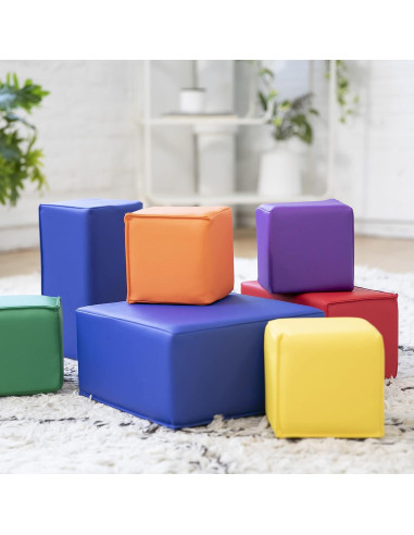 Bloques de Espuma SoftZone ECR4Kids - 7 Piezas para Niños