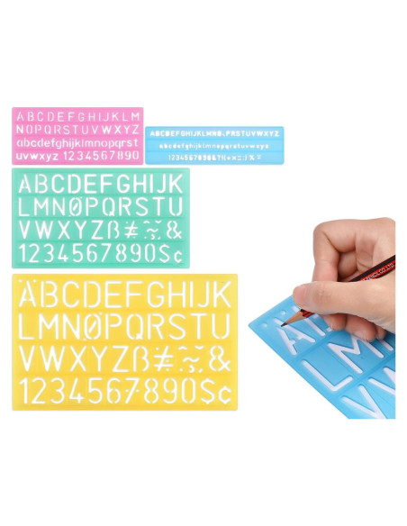 Conjunto de Plantillas de Letras DS. ESTILO DISTINTIVO 4 Pzas Conjunto de Plantillas de Letras DS. ESTILO DISTINTIVO 4 Pzas