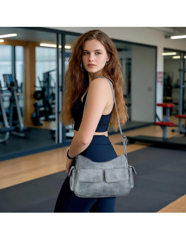 Bolso de Hombro APHISON para Mujeres de Cuero Vegano 28.4x9.4x19.8cm