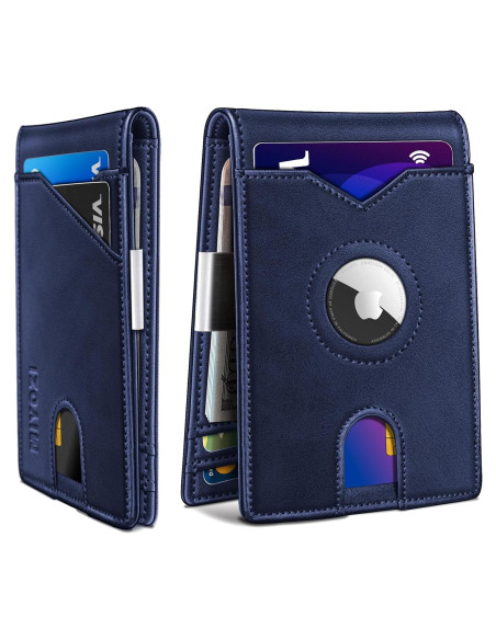Billetera delgada para hombres MIYOZI con clip y bloqueo RFID Billetera delgada para hombres MIYOZI con clip y bloqueo RFID