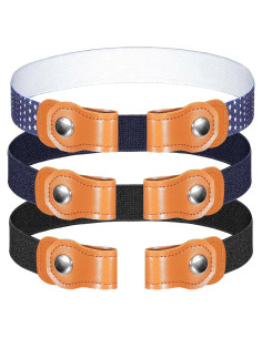 Cinturones Elásticos Sin Hebilla Zhanmai para Niños - 3 Piezas 60 cm