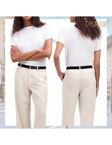 Cinturón Elástico Ajustable JASGOOD para Mujeres - Negro Cinturón Elástico Ajustable JASGOOD para Mujeres - Negro