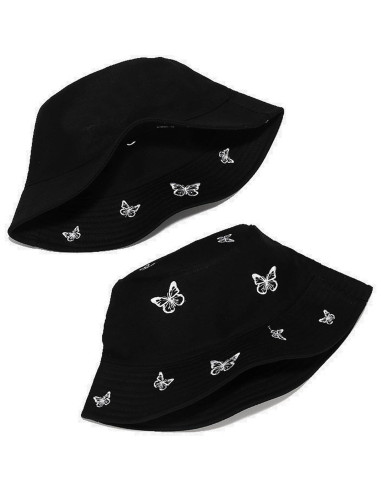 Sombrero de Cubo Reversible Umeepar para Playa 58cm Mariposas