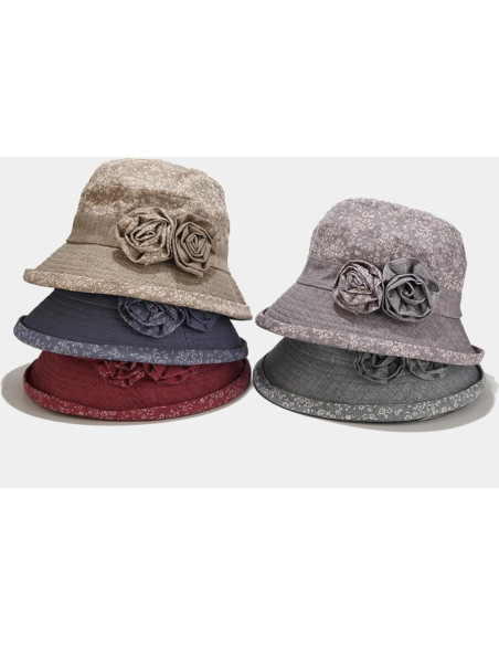 Sombrero de Sol de Ala Ancha YEKEYI para Mujeres - Rojo Vino Sombrero de Sol de Ala Ancha YEKEYI para Mujeres - Rojo Vino