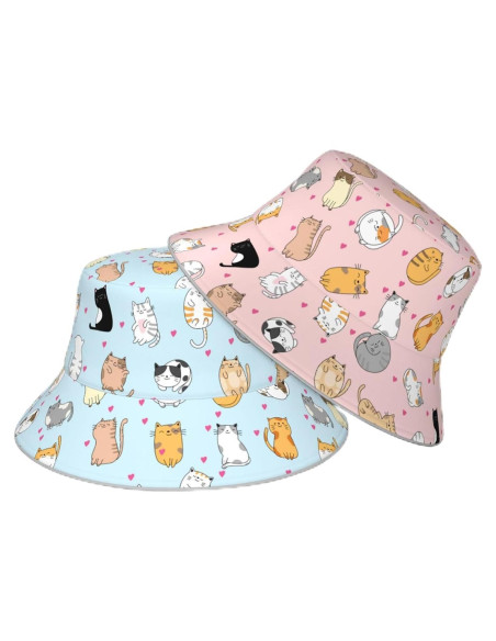 Sombrero de Cubo Reversible Unisex JGSSG - Verano Plegable Sombrero de Cubo Reversible Unisex JGSSG - Verano Plegable
