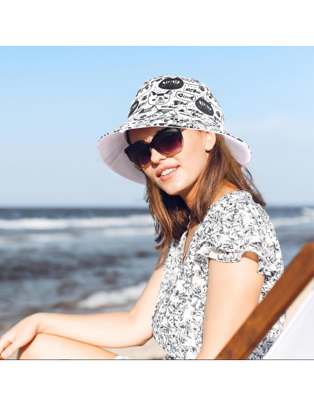 Sombrero de Cubo para Mujer y Hombre - Sombrero de Playa Sombrero de Cubo para Mujer y Hombre - Sombrero de Playa