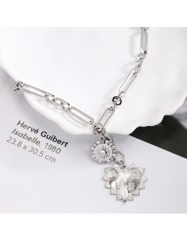 Collar Colgante Corazón del Sol Elefezar Baño de Oro 18K 45.72 cm