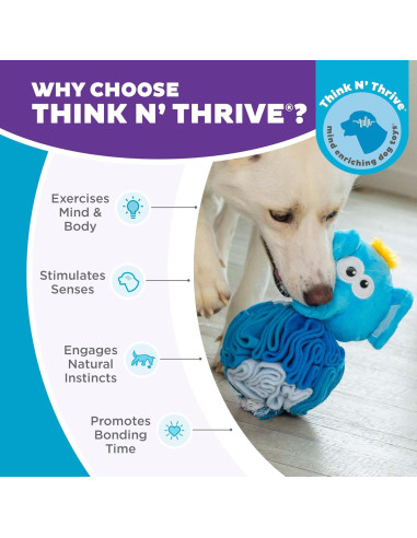 Bola de Snuffle de Peluche para Perros Outward Hound Elefante