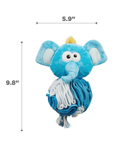 Bola de Snuffle de Peluche para Perros Outward Hound Elefante