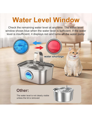 Fuente de Agua Automática Acero Inoxidable Bobo&Dragon 3.5L