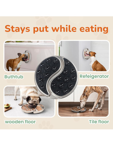 Cuenco de Acero Inoxidable Furlithix con Alfombrilla Lamer 2 Tazas