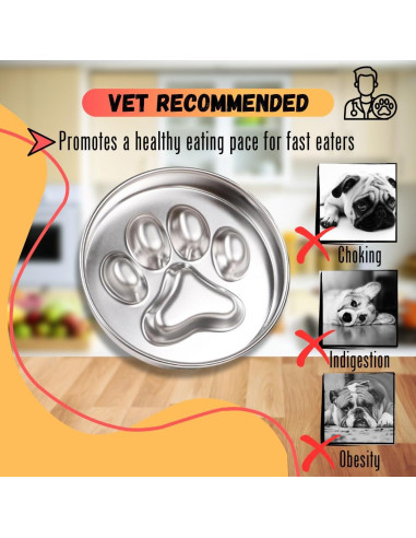 Tazón para Perros Antideslizante STRUNGZ - 2 Tazas Acero Inoxidable