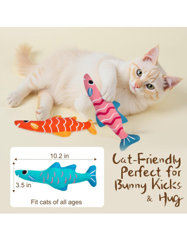 Juguetes para Gatos EXPAWLORER con Hierba Gatera - Set de 4 Piezas