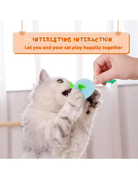 Juguete para Gatos Dorakitten - 6 Ratones de Felpa con Hierba Gatera Juguete para Gatos Dorakitten - 6 Ratones de Felpa con Hierba Gatera