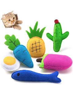 Juguetes de Catnip AWOOF para Gatos - Paquete de 6 Interactivos 2
