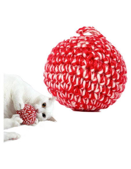 Bola Roja para Gato JAYU PET 6.86 cm Sin Campana Silvervine Bola Roja para Gato JAYU PET 6.86 cm Sin Campana Silvervine