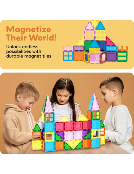 PicassoTiles 101 Piezas Azulejos Magnéticos Juguete Educativo PicassoTiles 101 Piezas Azulejos Magnéticos Juguete Educativo
