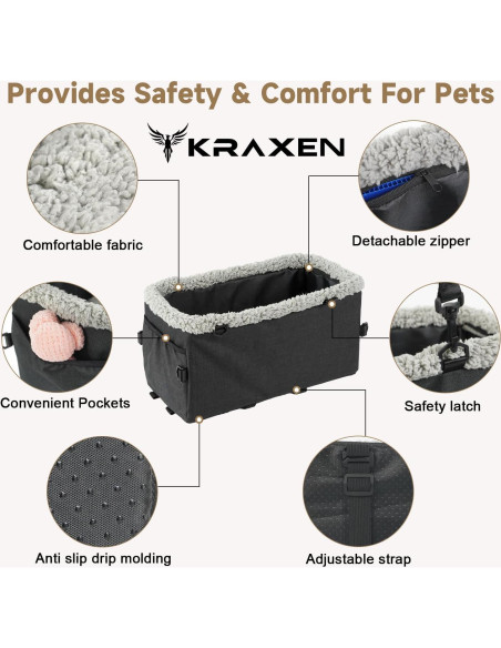 Asiento Elevador para Perros KRAXEN - Mascotas hasta 9kg Asiento Elevador para Perros KRAXEN - Mascotas hasta 9kg