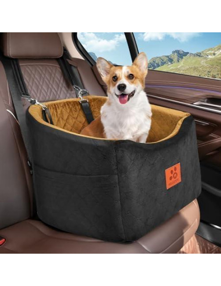 Asiento de Coche para Perros HEGCOOE Elevado 50.8x50.8cm Asiento de Coche para Perros HEGCOOE Elevado 50.8x50.8cm