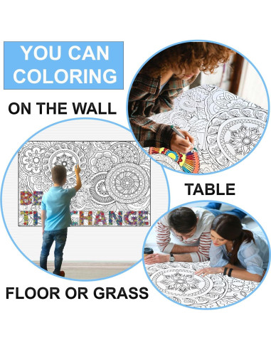 Póster de Colorear Jumbo ALNETI - Motivacional 98.1x67.8cm