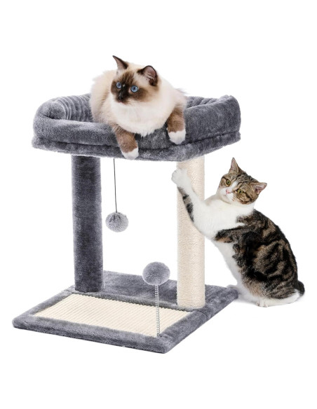 Poste Rascador para Gatos PAWZ Road con Percha y Juguetes Poste Rascador para Gatos PAWZ Road con Percha y Juguetes
